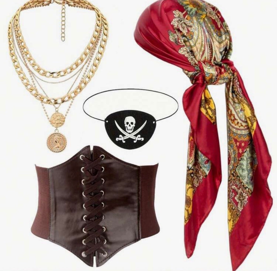 4 Piece Pirate Set