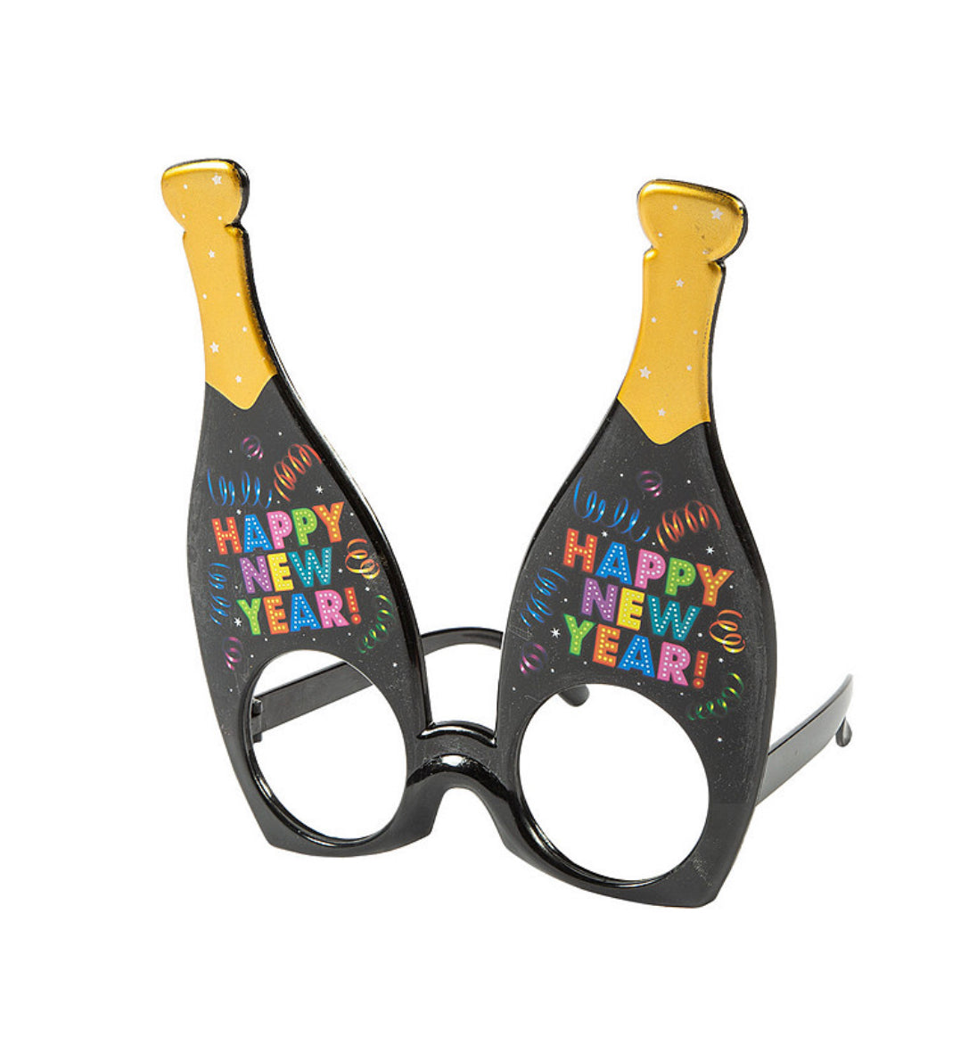 Happy New Year Champagne-Shaped Glasses