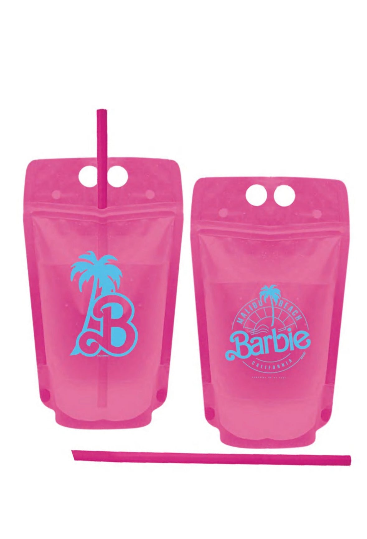 Malibu Barbie Plastic Drink Pouches