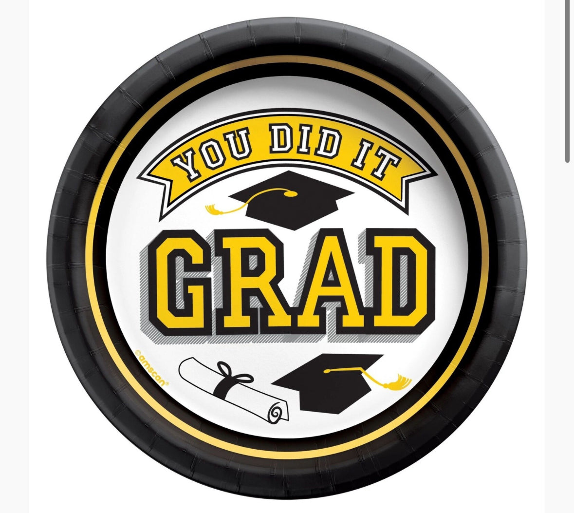 Graduation Plates 20ct