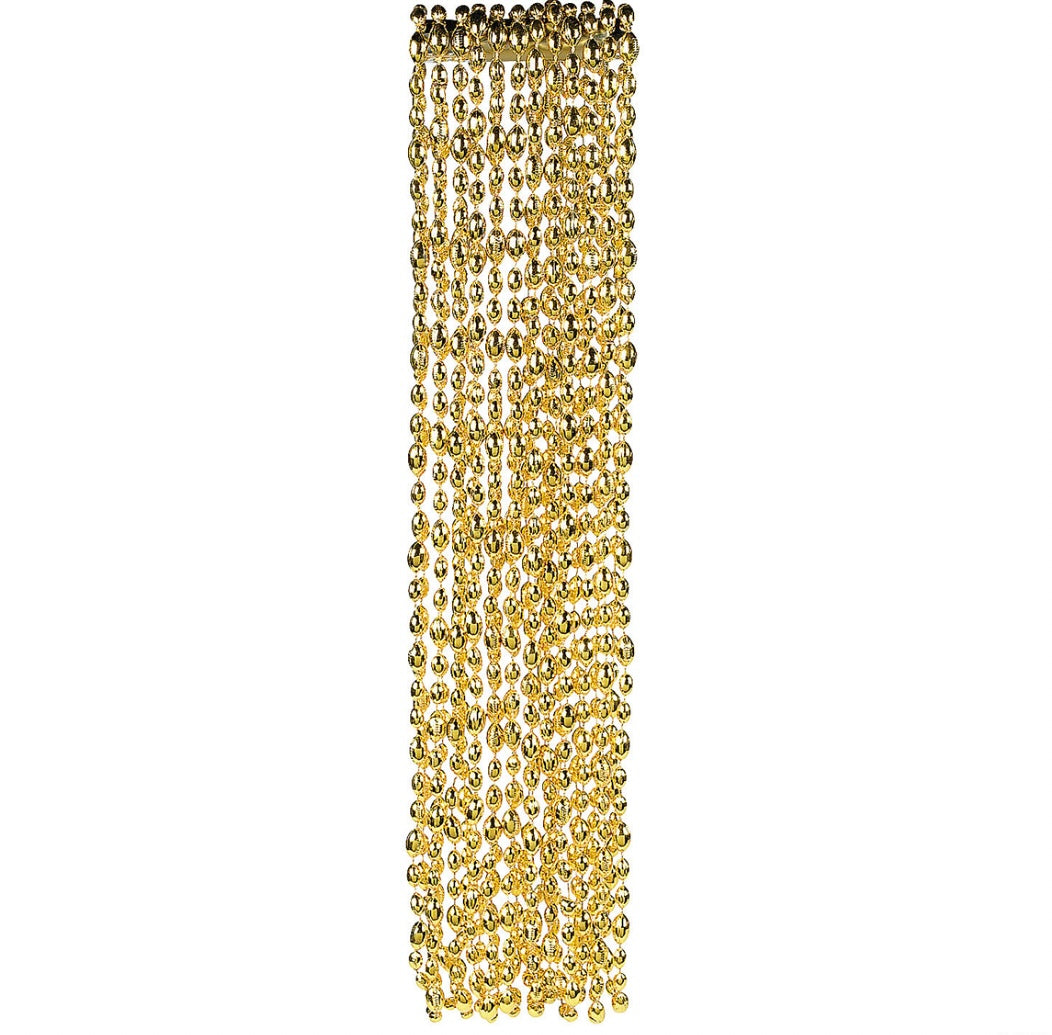 Gold Football Beads