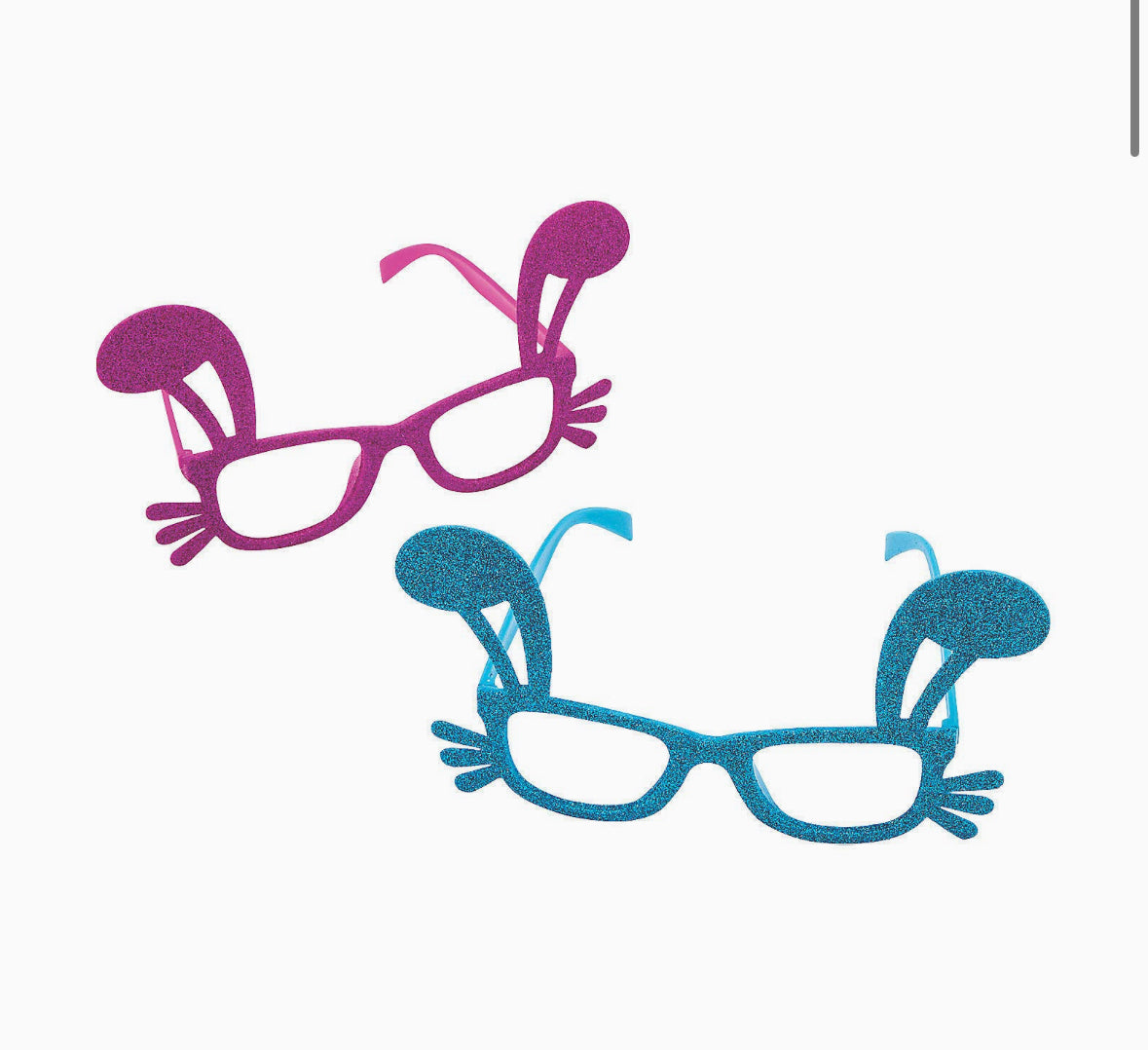 Glitter Bunny Glasses
