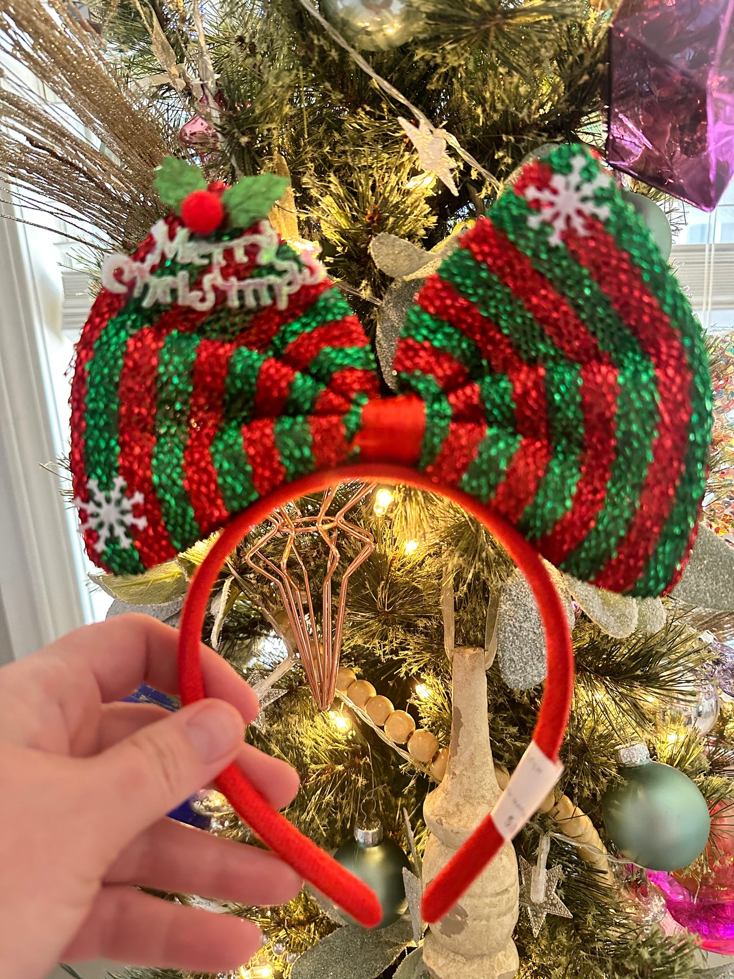 Merry Christmas Bow Headband