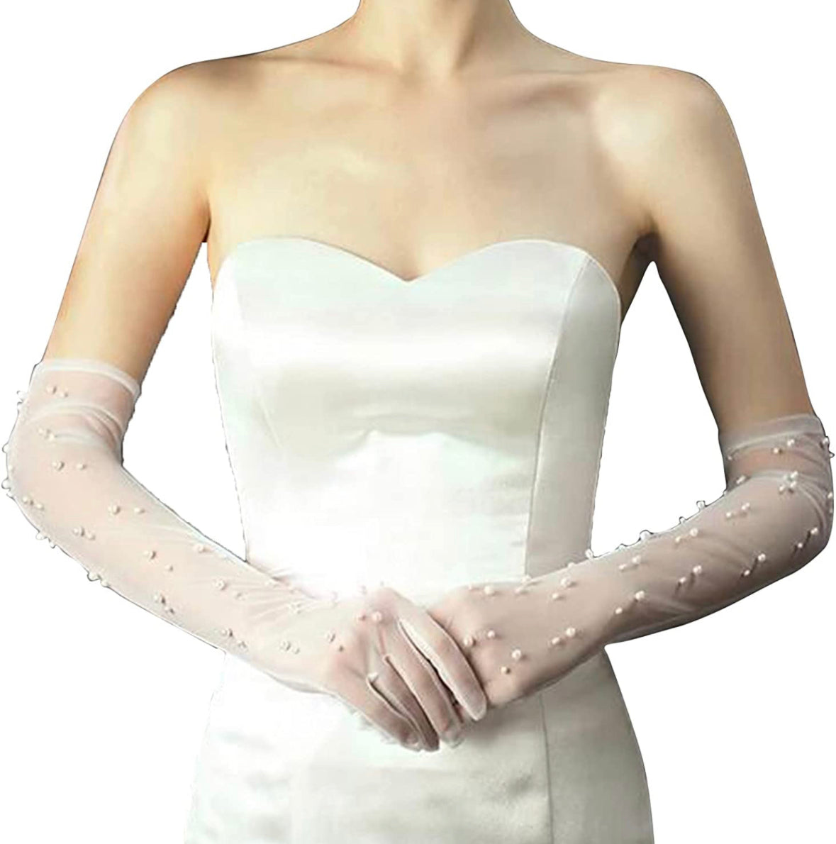 Pearl Mesh Gloves
