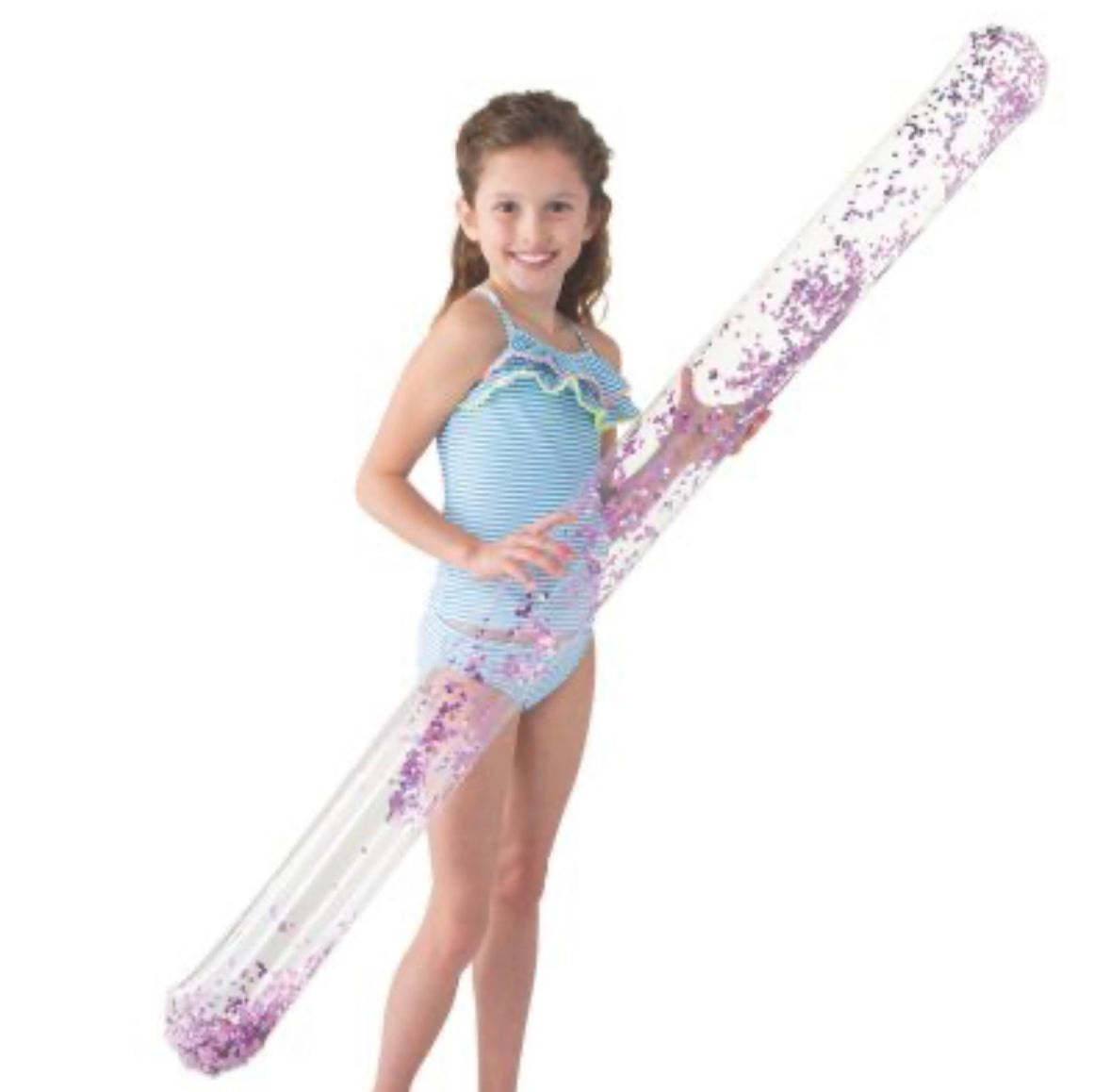 Inflatable Colorful Glitter Pool Noodle