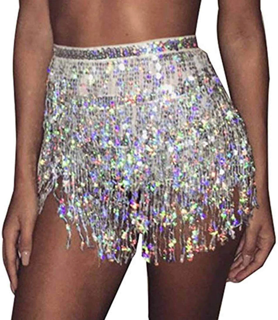 Sequin Fringe Skirt