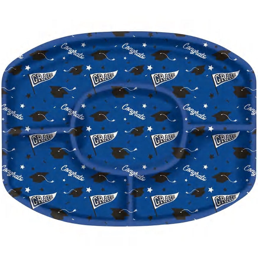 Congrats Grad Plastic Sectional Platter