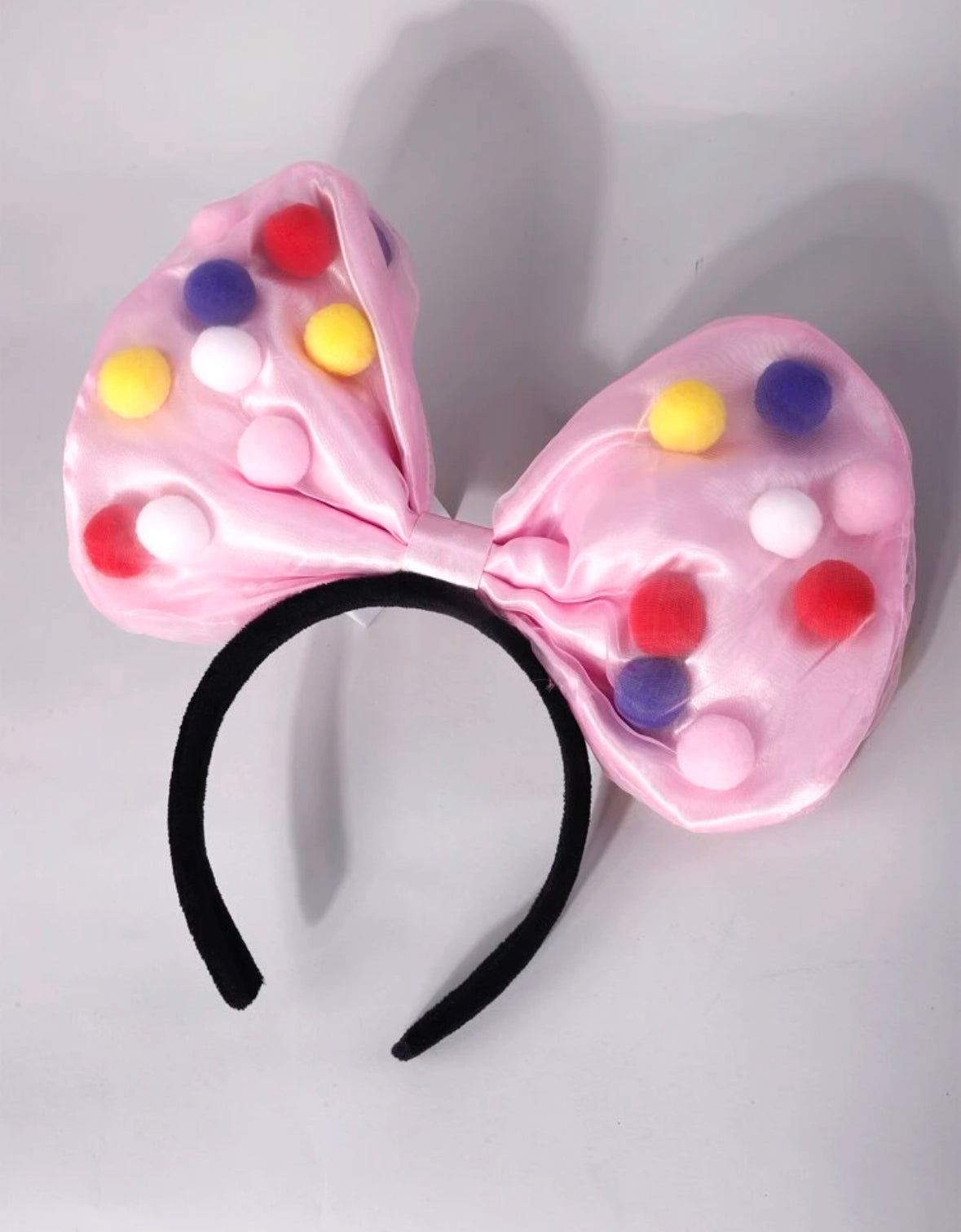 Pompom Bow Headband