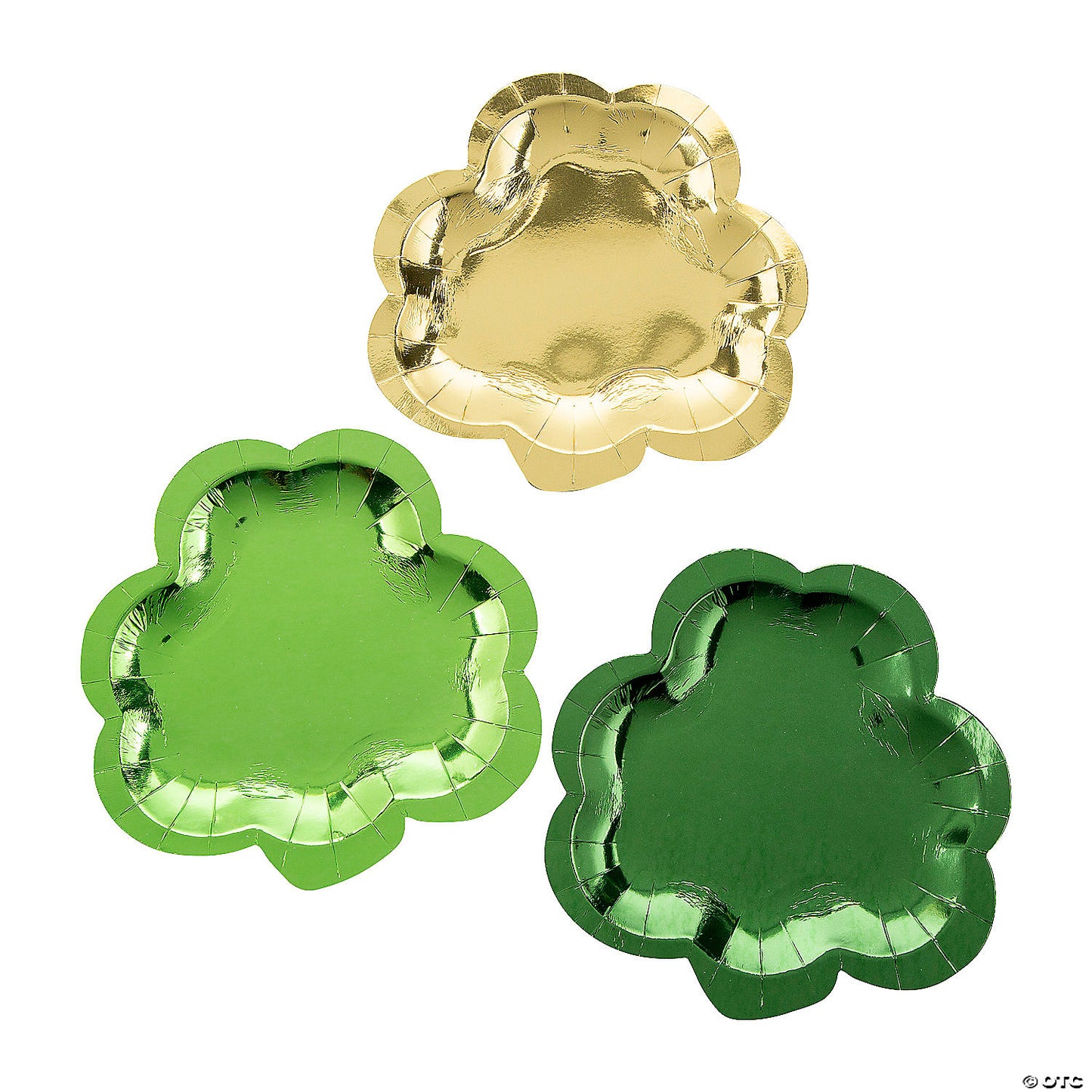 Shamrock Foil Paper Dessert Plates