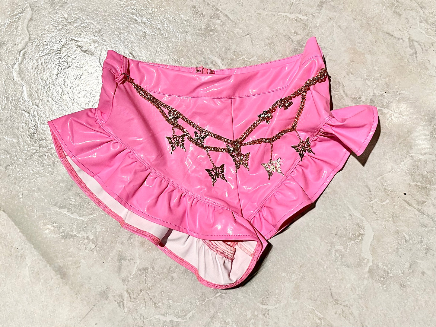 Butterfly Belted Shorts