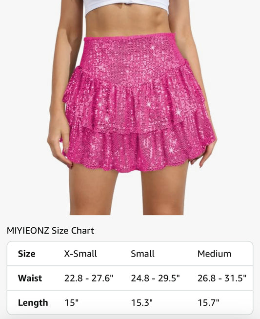 Sequin Skort