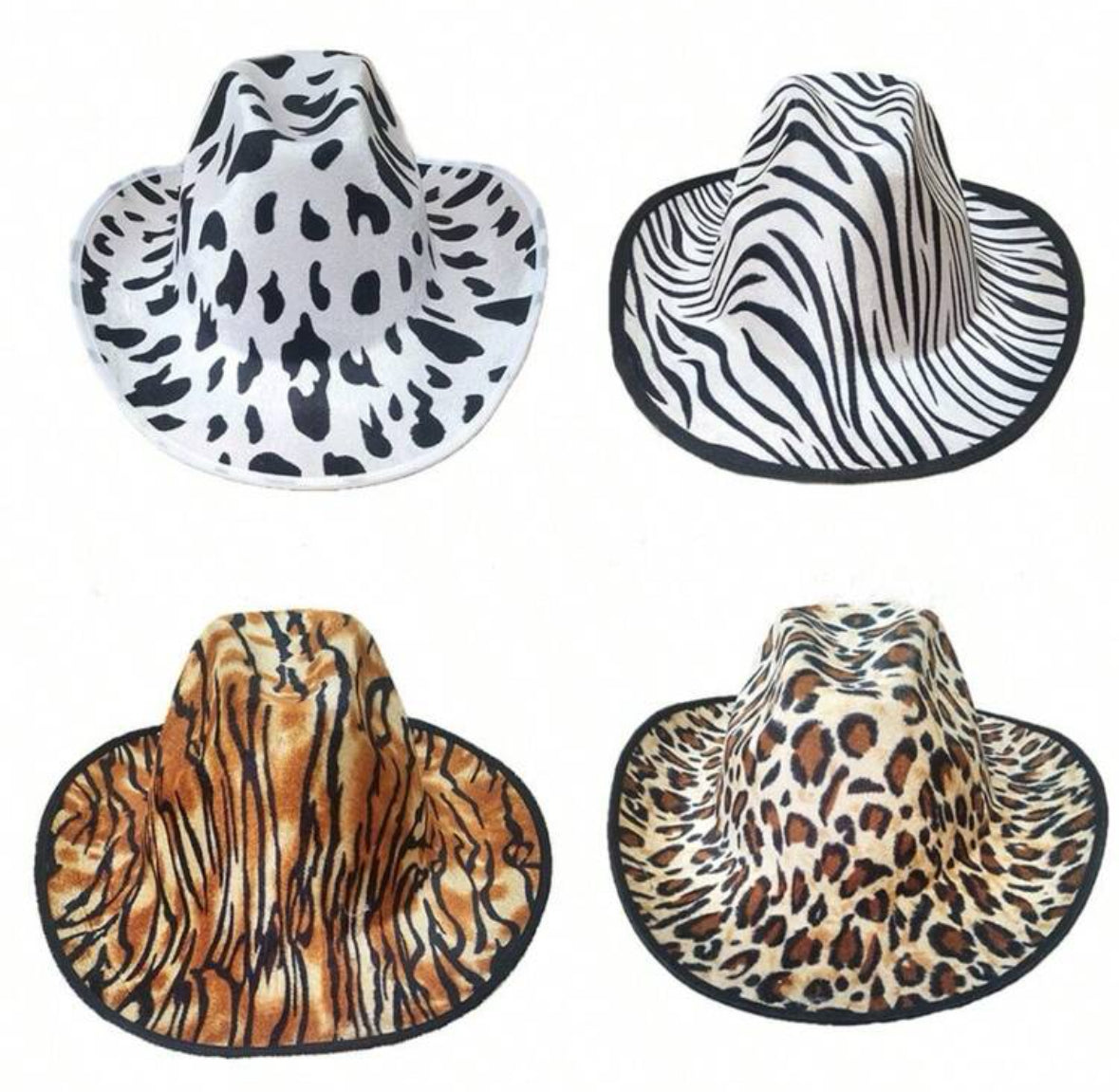 Animal Print Cowgirl Hat