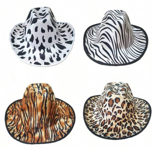 Animal Print Cowgirl Hat