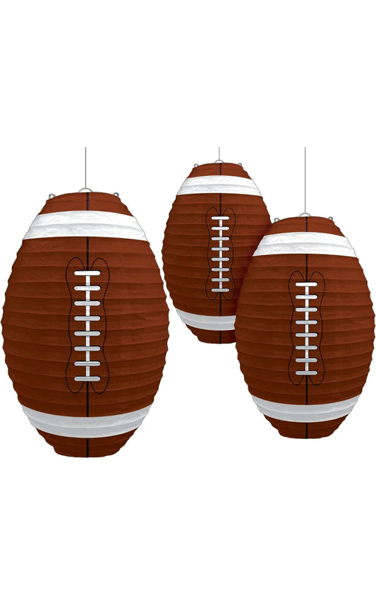 Football Party Paper Lantern Set