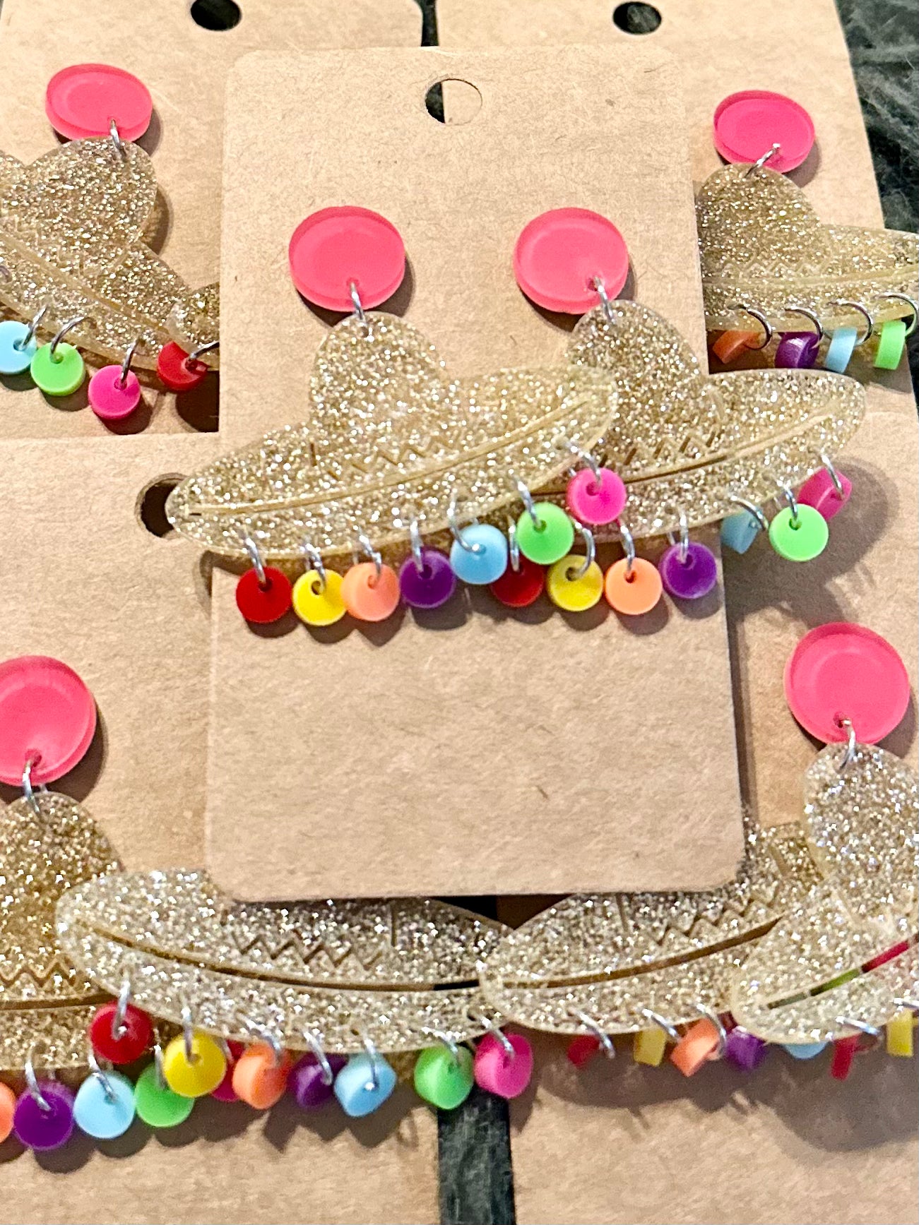 Spaceship Earrings