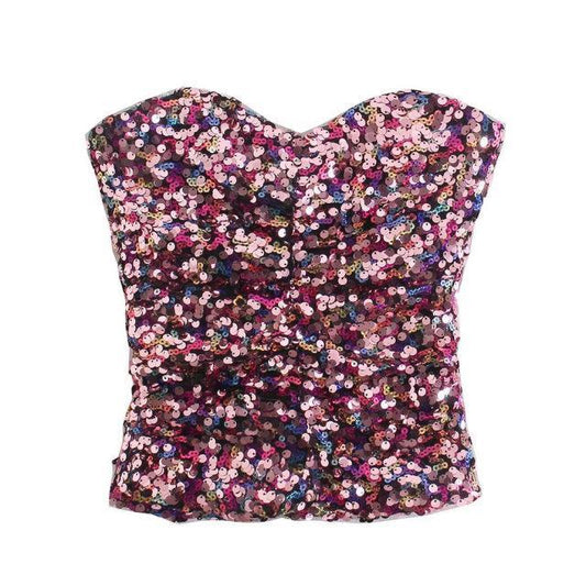 Sequin Tube Top