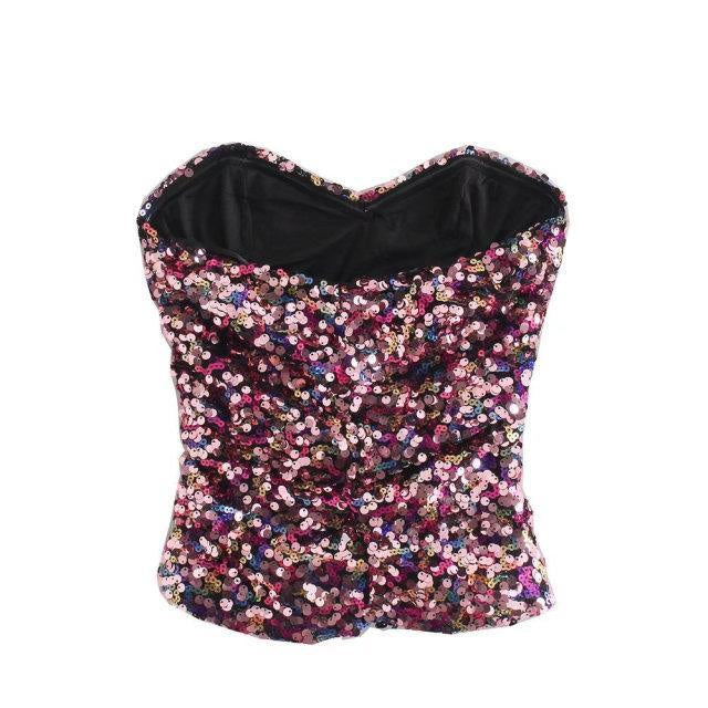 Sequin Tube Top