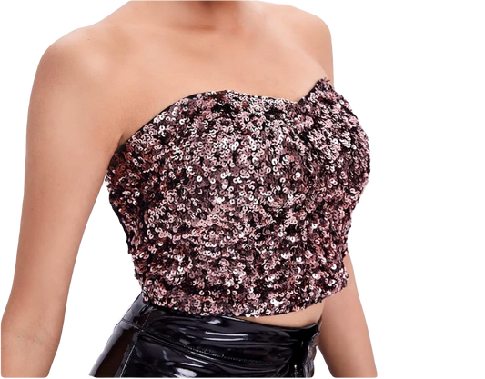 Sequin Tube Top