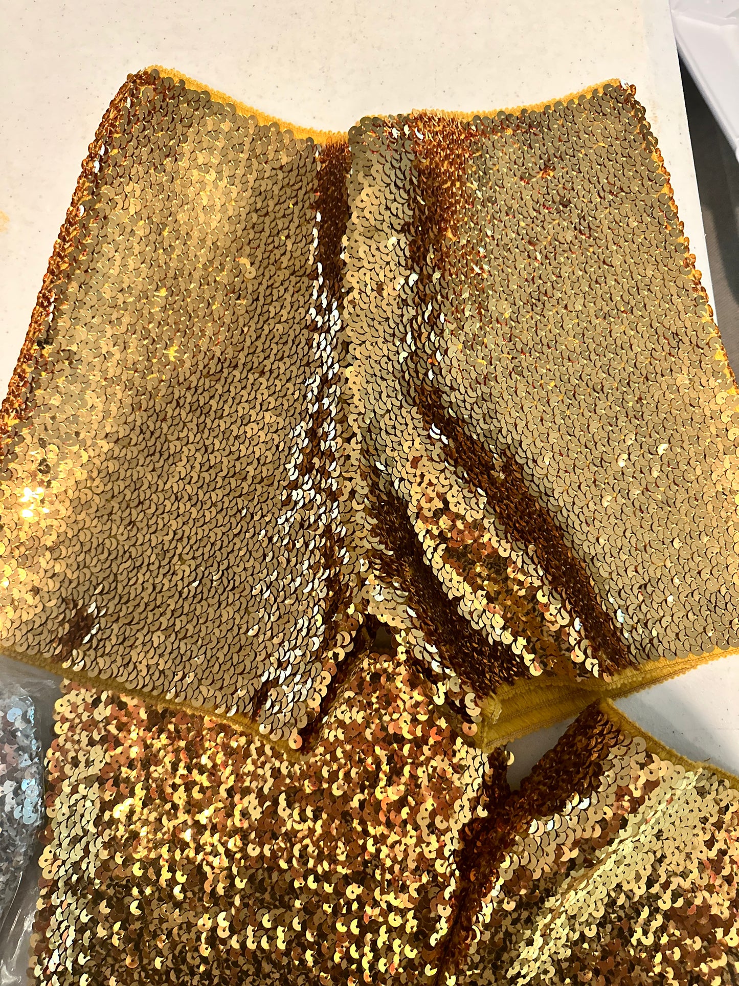 Sequin Elastic Shorts