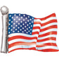 Foil American Flag Balloon