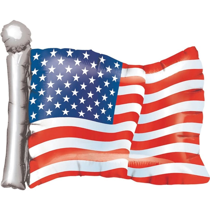 Foil American Flag Balloon