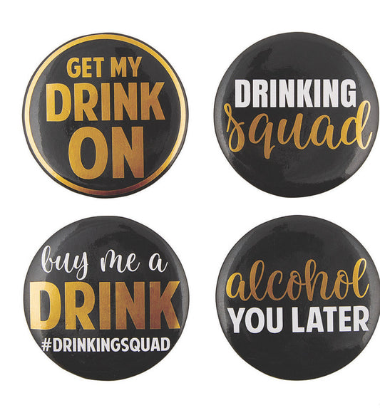 Drinking Squad Buttons