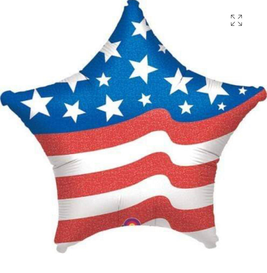 Foil American Flag Balloon