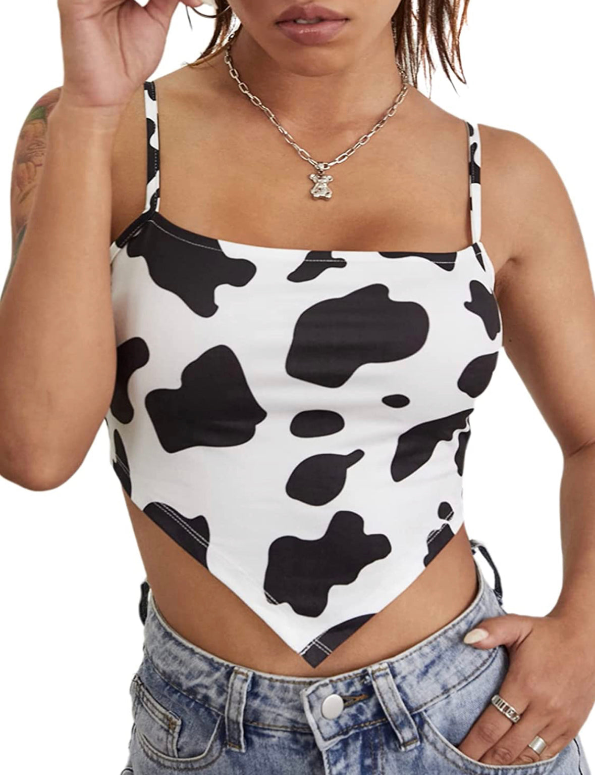 Moo Print Crop Cami Top