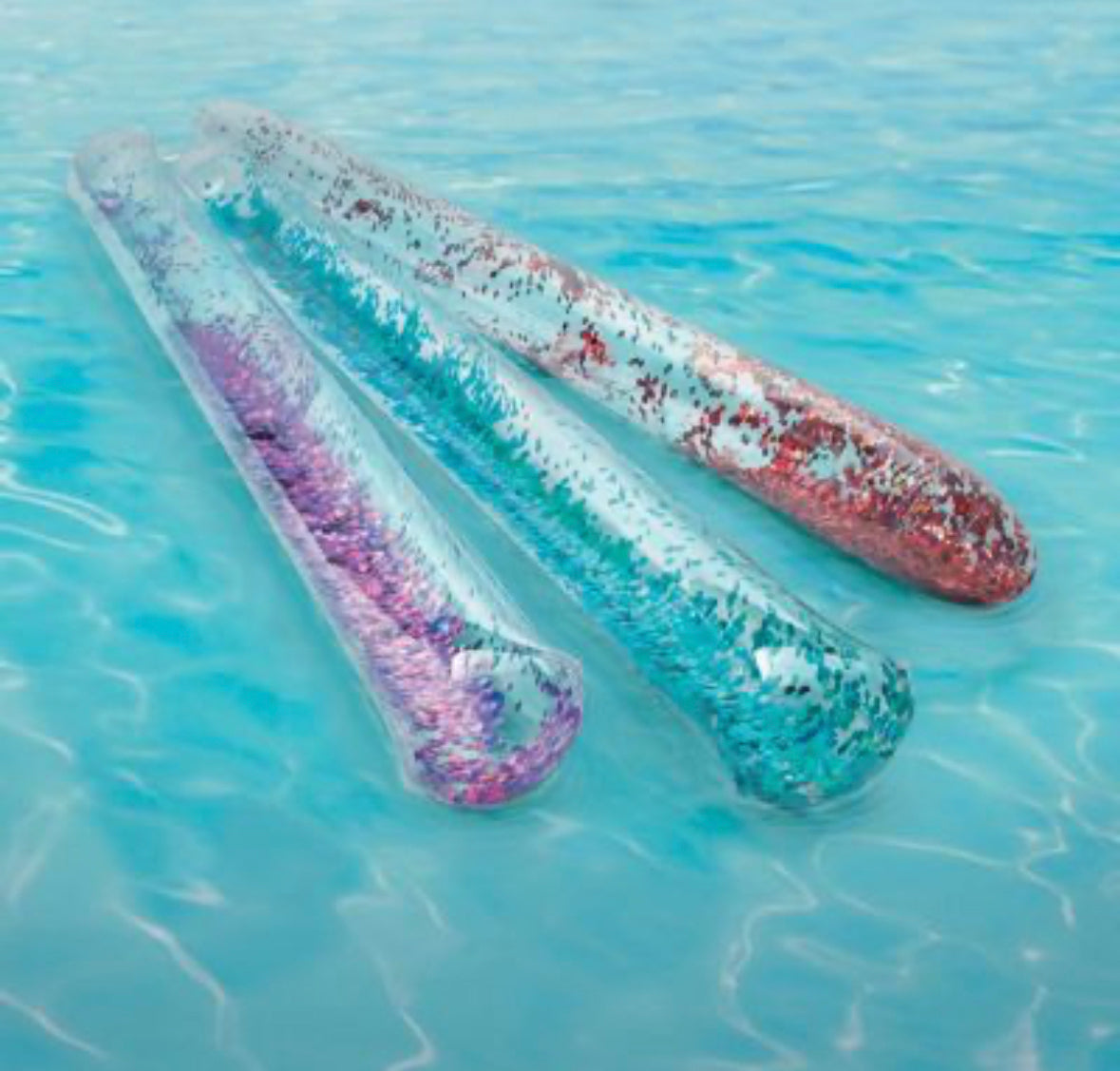Inflatable Colorful Glitter Pool Noodle