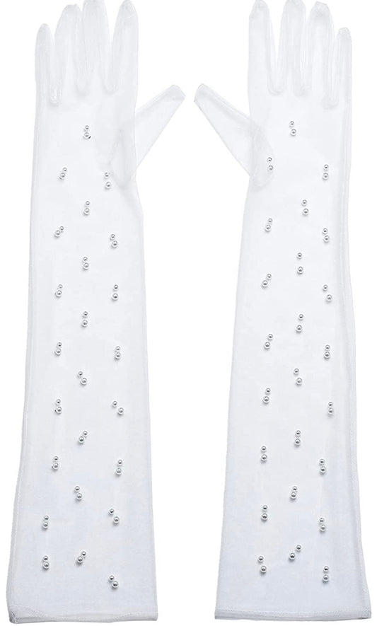 Pearl Mesh Gloves