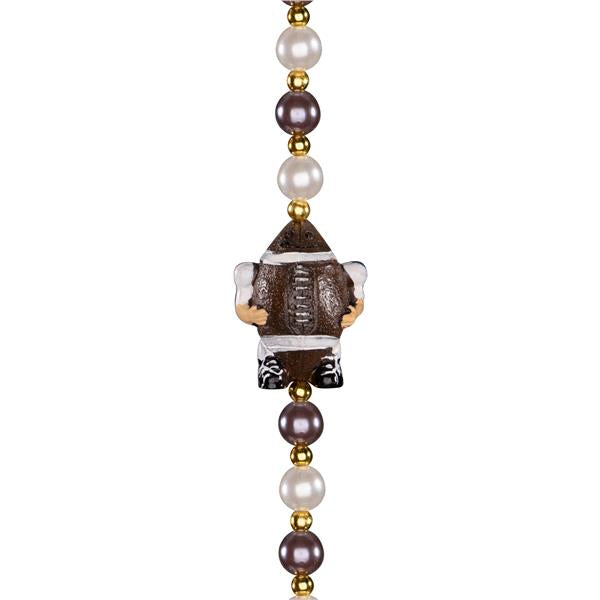 Football Player Bead Necklace