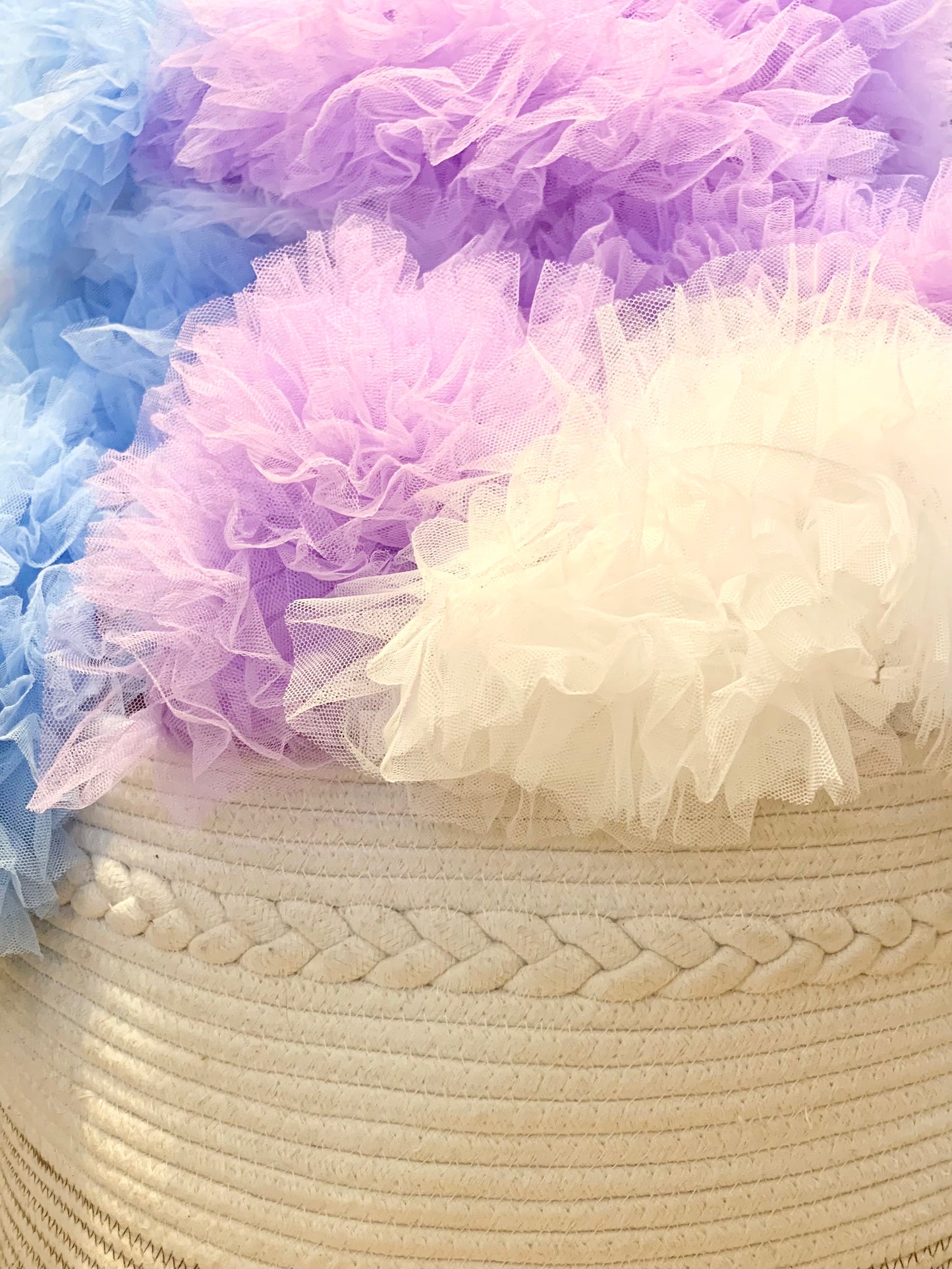 Tulle Ruffle Tube Top