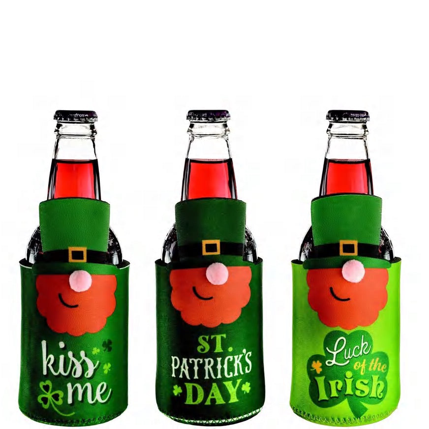 St. Patrick's Day Neoprene Bottle Coozies