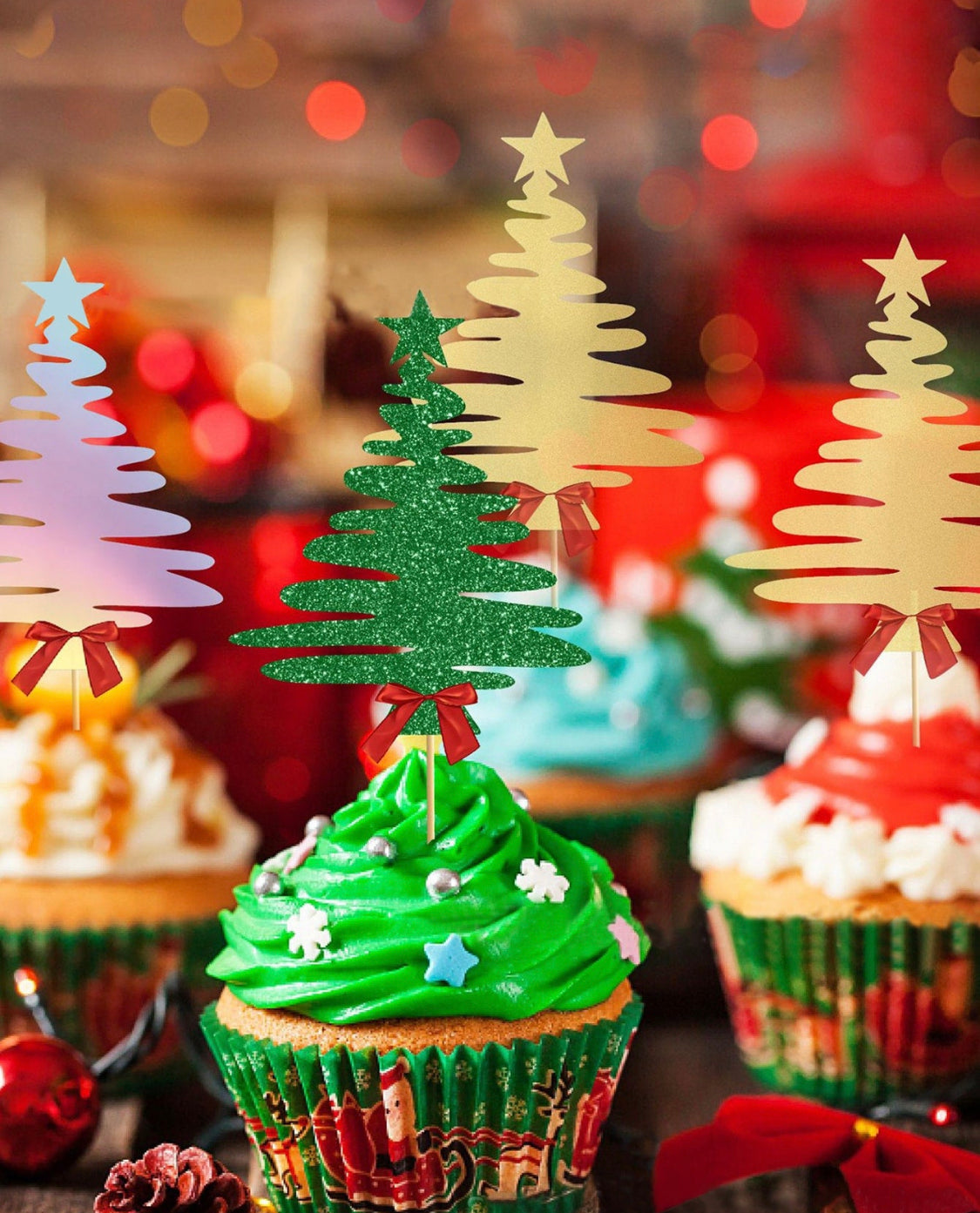 Variety Holiday Cake Toppers