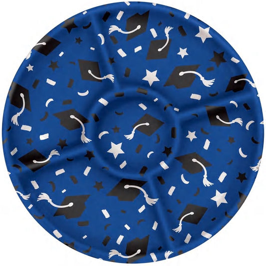 Round Graduation Plastic Sectional Platter