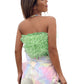 Tulle Ruffle Tube Top