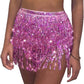Sequin Fringe Skirt