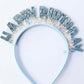 Happy Birthday Glitter Headbands