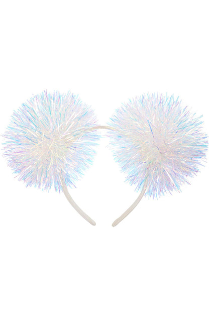 Foil Pom Pom Headband