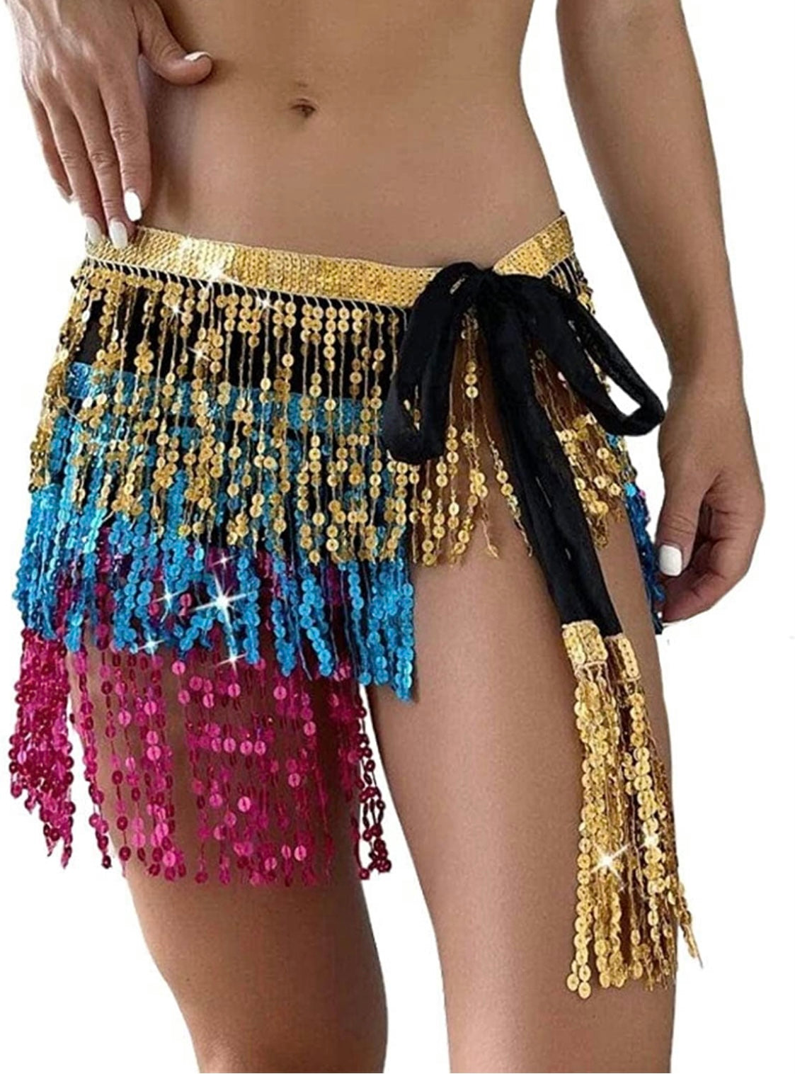 Sequin Fringe Skirt