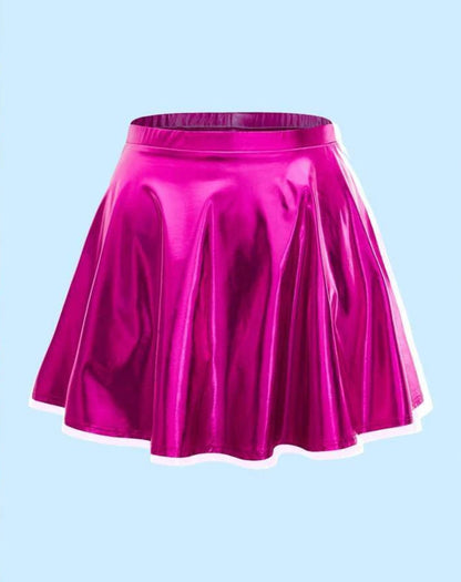 Plus Size Metallic Rave Skirt