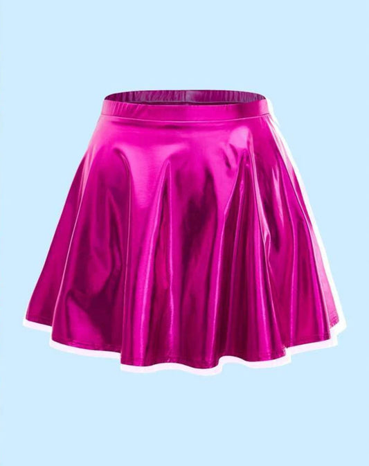 Plus Size Metallic Rave Skirt