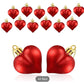 12 piece Heart Ornaments