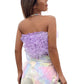 Tulle Ruffle Tube Top
