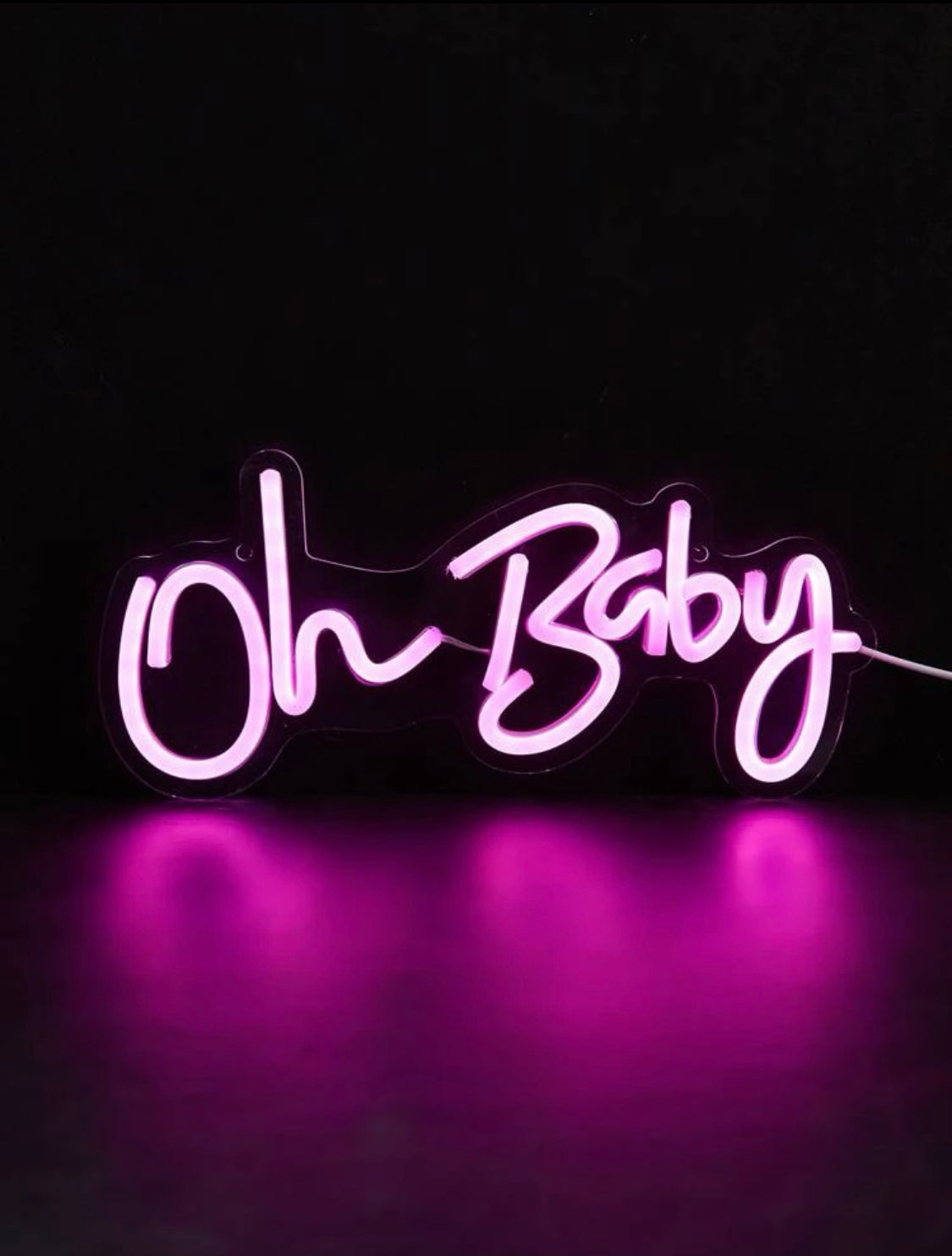 Oh Baby Neon Sign