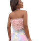 Tulle Ruffle Tube Top