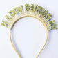 Happy Birthday Glitter Headbands