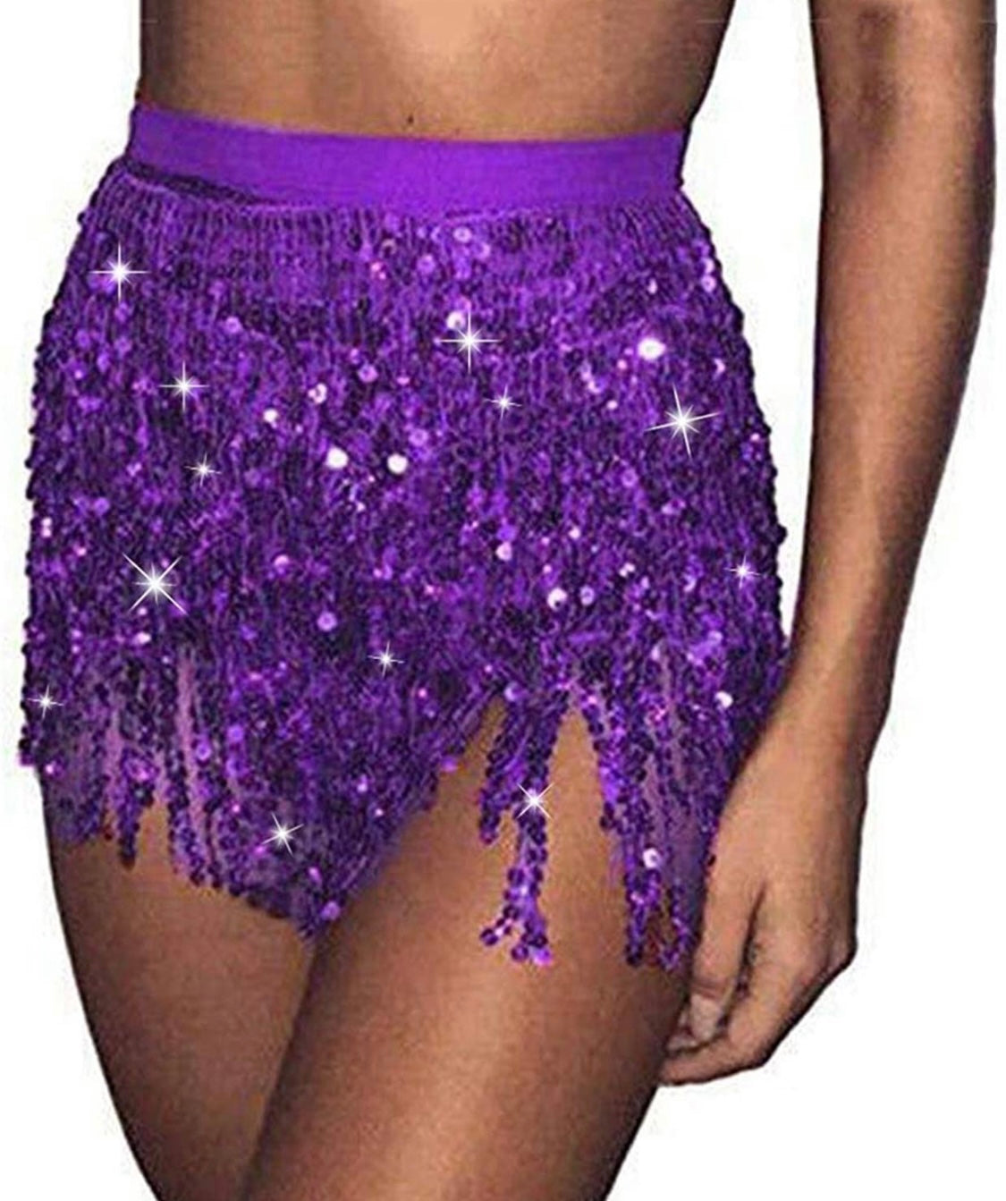 Sequin Fringe Skirt