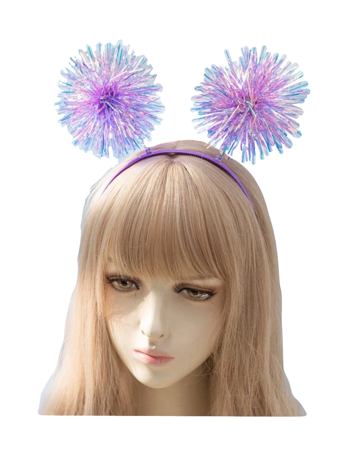 Foil Pom Pom Headband