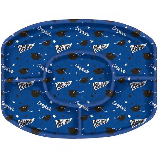 Congrats Grad Plastic Sectional Platter